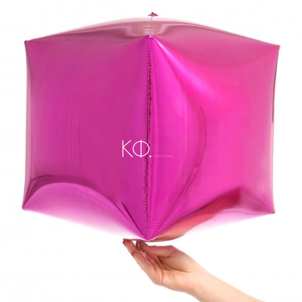 15 " Cube Шар 3D Розовый - фото