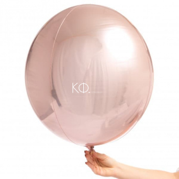 16 " Orb Шар 3D Розовое Золото - фото