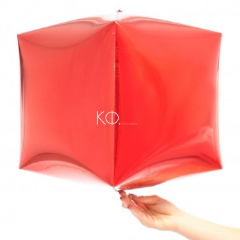 15 " Cube Шар 3D Красный - фото
