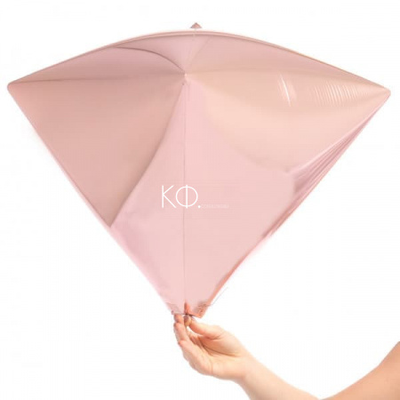 17 " Diamond Шар 3D Розовое Золото - фото
