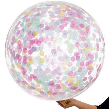 36" Метровый шар c Конфетти «Единорог» - фото