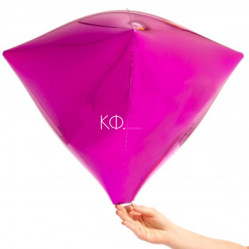17 " Diamond Шар 3D Розовый - фото