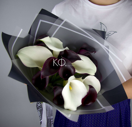 Букет из 15 калл «Мечта» - фото