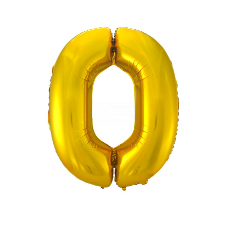 Цифры золото 1,2,3,4,5,6,7,8,9,0 - фото